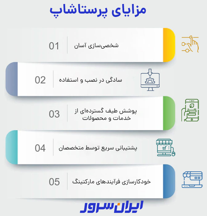 مزایای پرستاشاپ