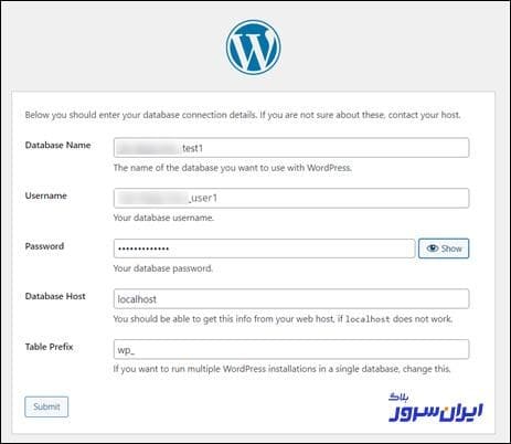 نصب وردپرس: پایگاه داده