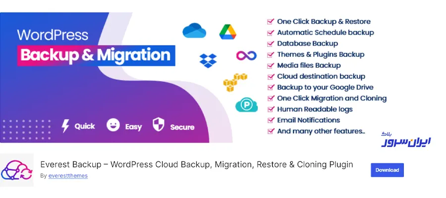 everest backuo plugin