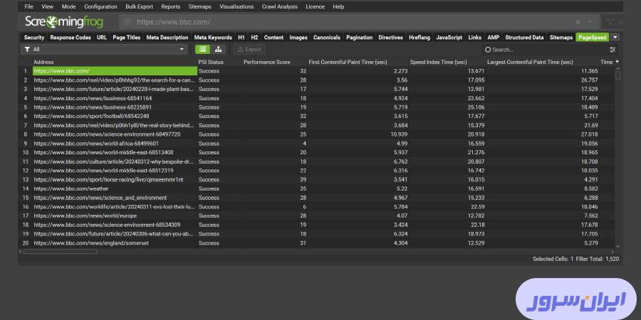 ابزار Screaming Frog