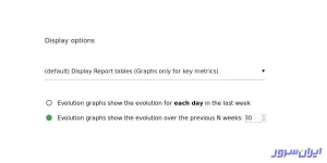 ارسال گزارش‌ های ماتومو به ایمیل Display options