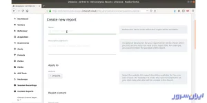 Create new report
