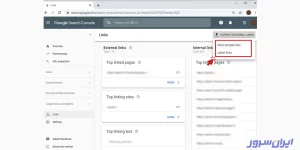 گزارش‌گیری از لینک‌های ورودی و خروجی سایت